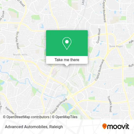 Advanced Automobiles map