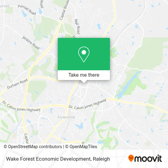 Mapa de Wake Forest Economic Development