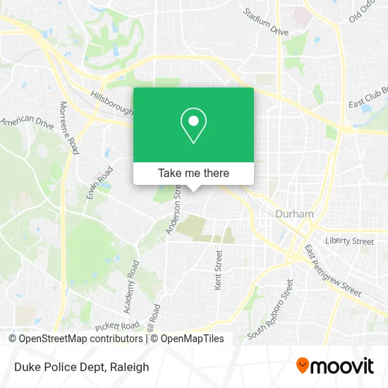 Duke Police Dept map