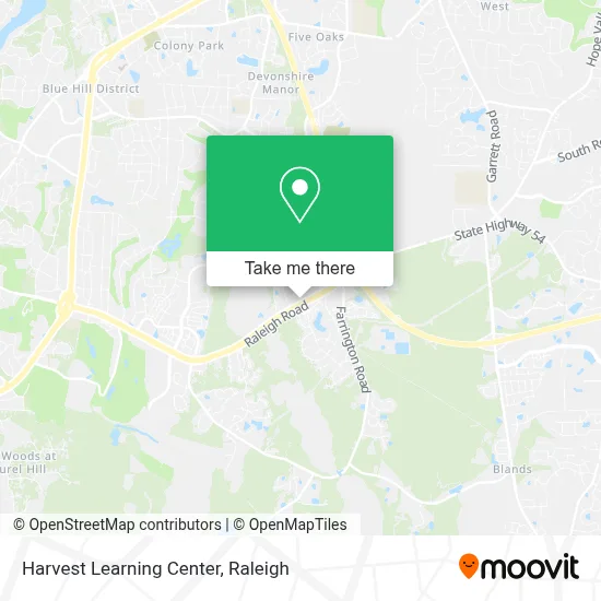 Harvest Learning Center map