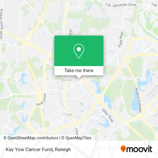 Kay Yow Cancer Fund map