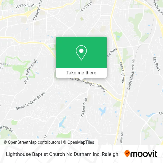 Lighthouse Baptist Church Nc Durham Inc map