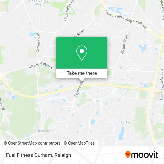 Fuel Fitness Durham map