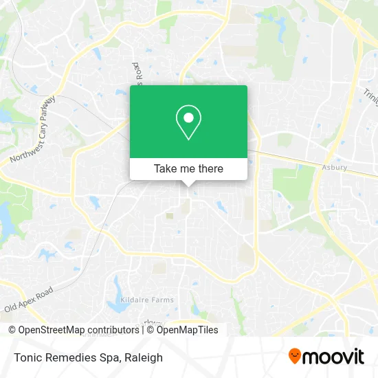Tonic Remedies Spa map