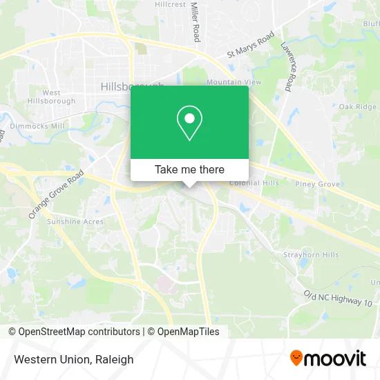 Western Union map