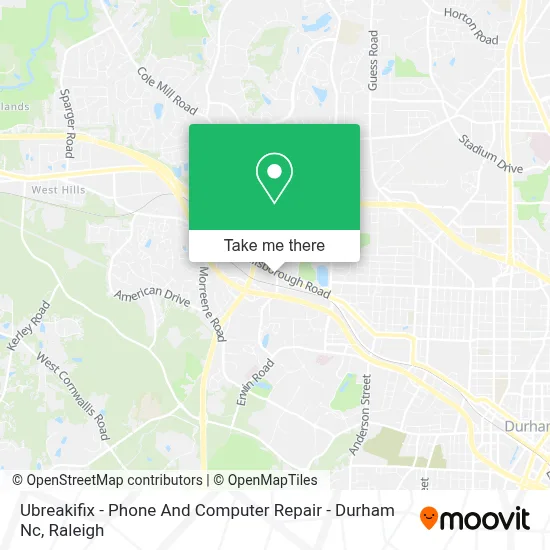 Ubreakifix - Phone And Computer Repair - Durham Nc map