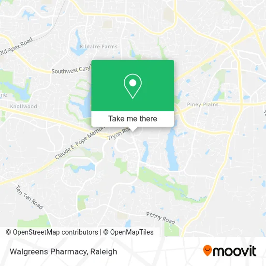 Walgreens Pharmacy map