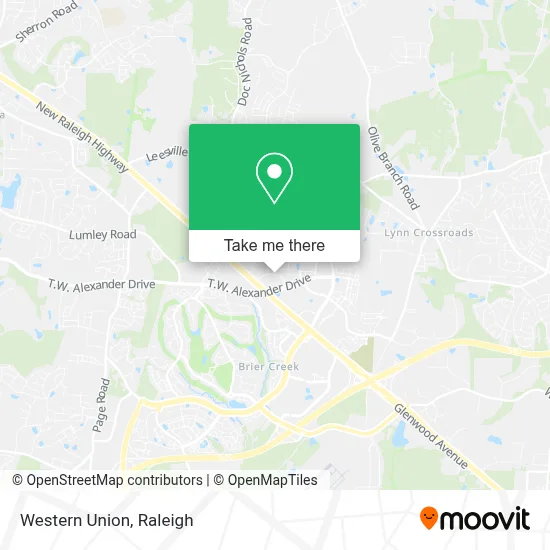 Western Union map