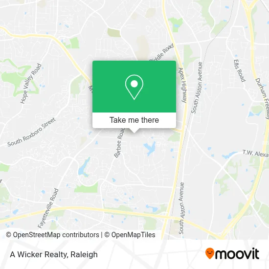 A Wicker Realty map