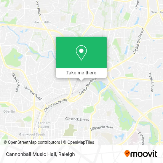 Cannonball Music Hall map