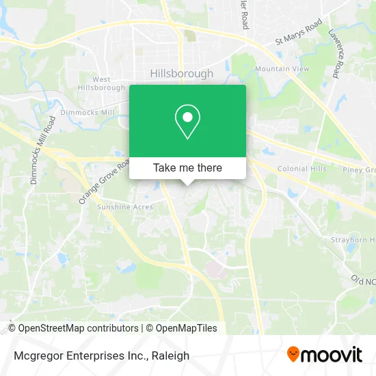 Mcgregor Enterprises Inc. map
