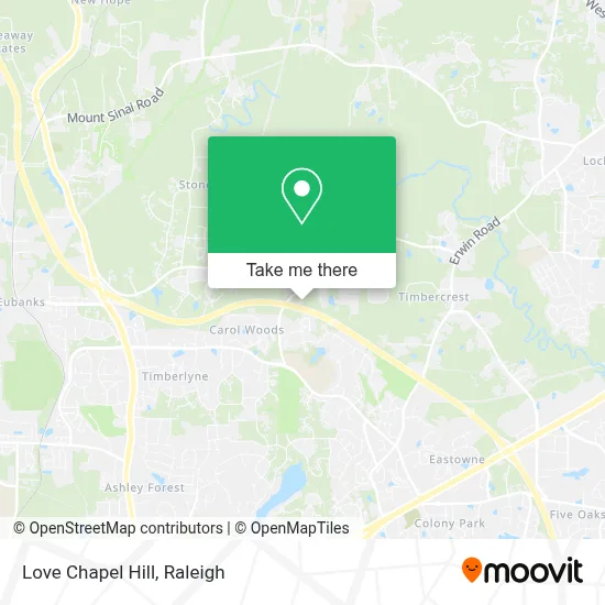 Love Chapel Hill map