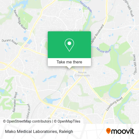 Mako Medical Laboratories map