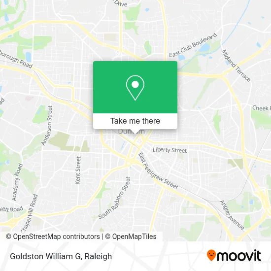 Goldston William G map