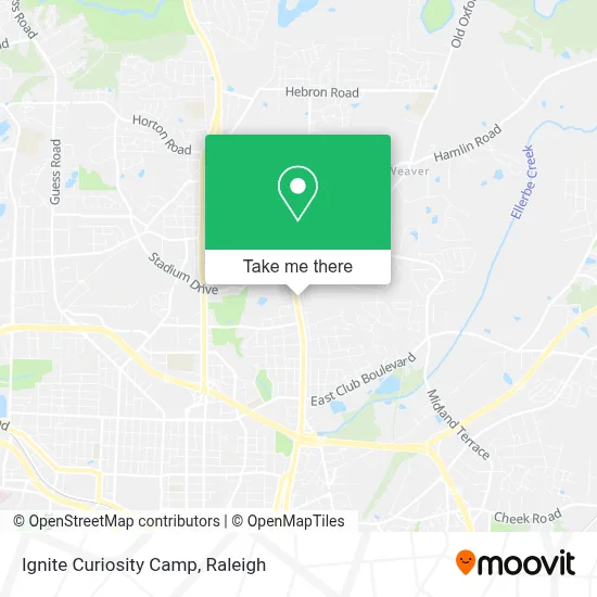 Ignite Curiosity Camp map