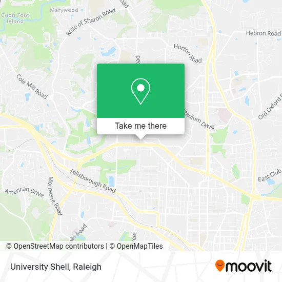 University Shell map