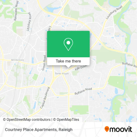 Courtney Place Apartments map