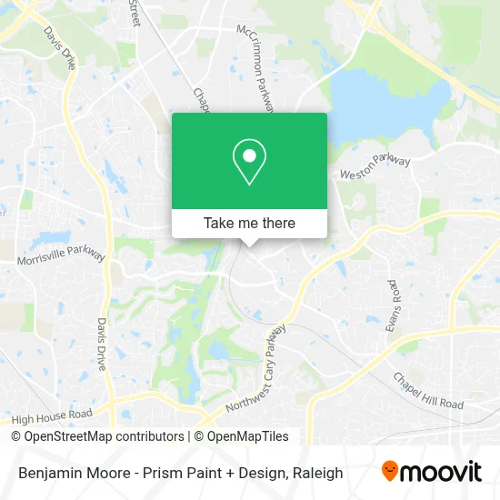 Benjamin Moore - Prism Paint + Design map