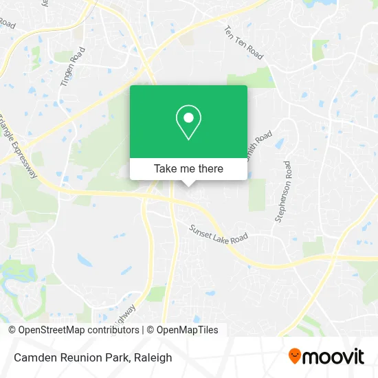 Camden Reunion Park map