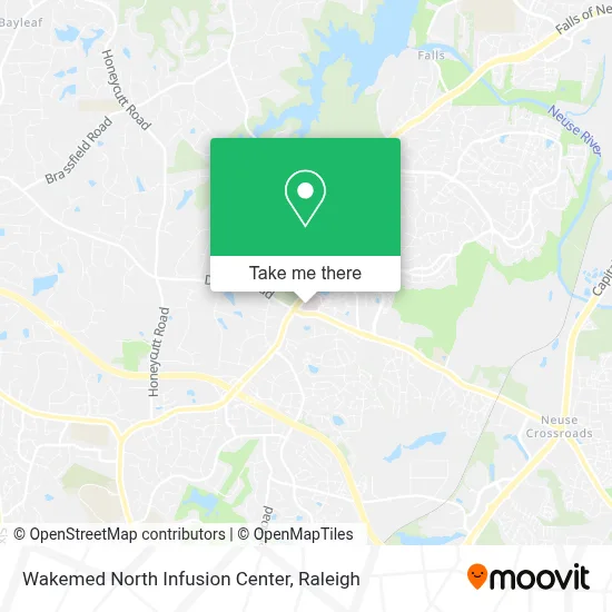 Wakemed North Infusion Center map