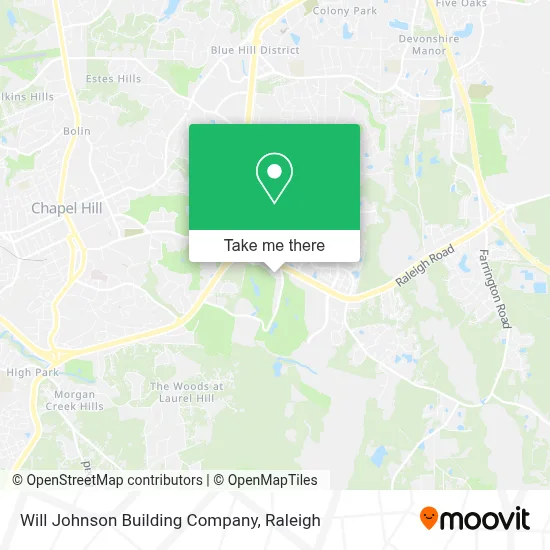 Will Johnson Building Company map