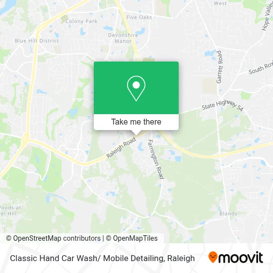 Classic Hand Car Wash/ Mobile Detailing map
