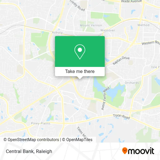 Central Bank map