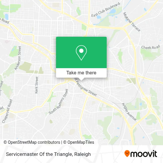 Servicemaster Of the Triangle map