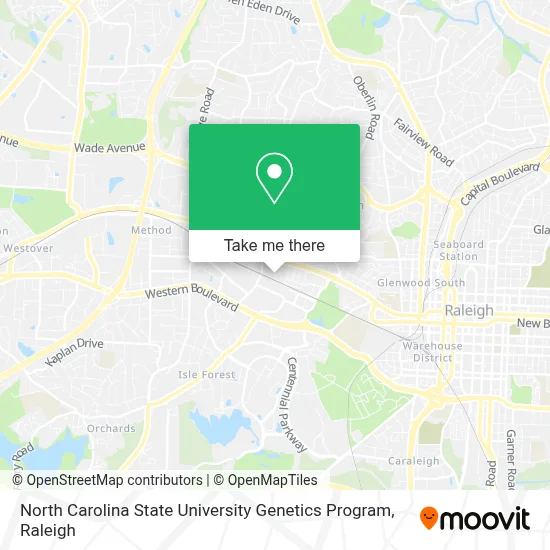 North Carolina State University Genetics Program map