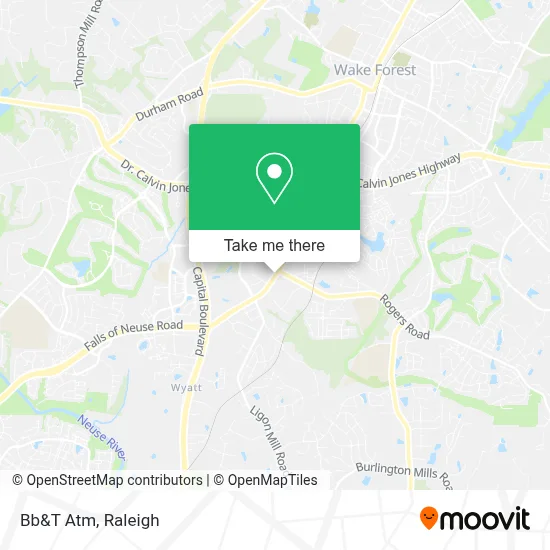 Mapa de Bb&T Atm