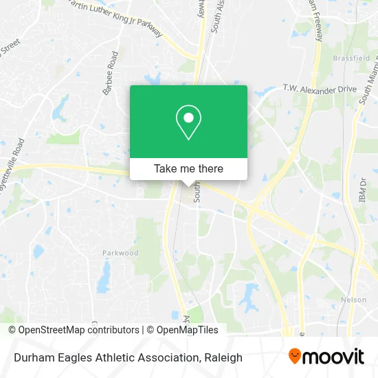 Durham Eagles Athletic Association map