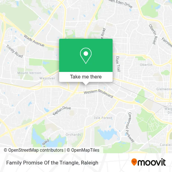Family Promise Of the Triangle map