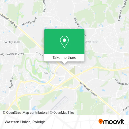 Western Union map