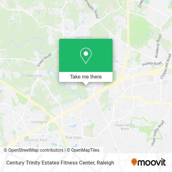 Century Trinity Estates Fitness Center map