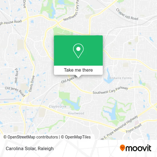 Carolina Solar map