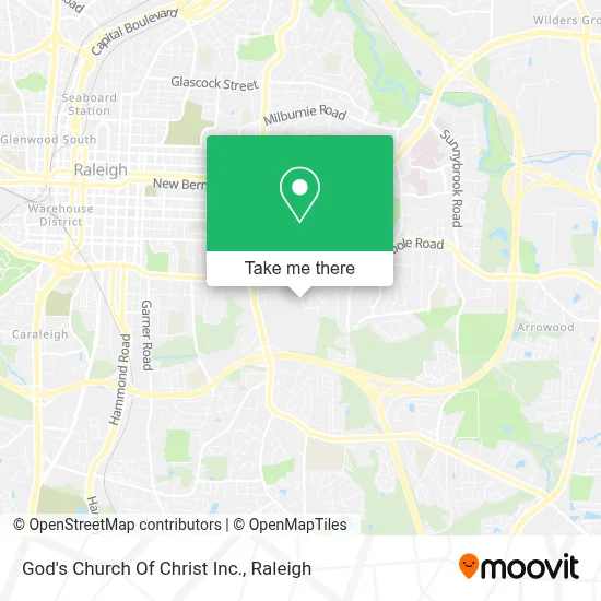 God's Church Of Christ Inc. map