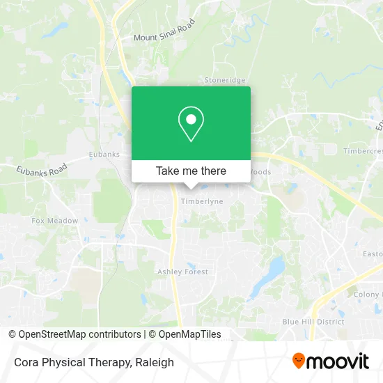 Cora Physical Therapy map