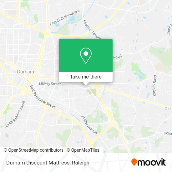 Durham Discount Mattress map