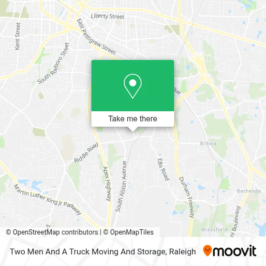 Two Men And A Truck Moving And Storage map
