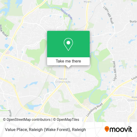 Value Place, Raleigh (Wake Forest) map