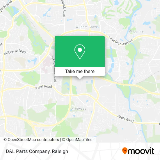D&L Parts Company map