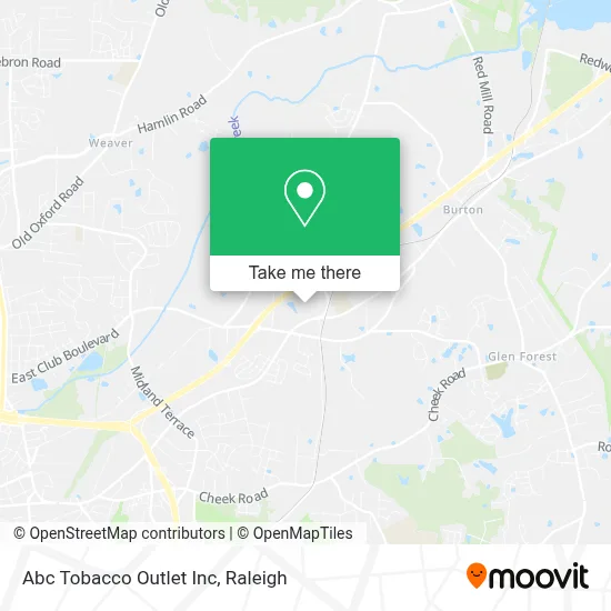 Abc Tobacco Outlet Inc map