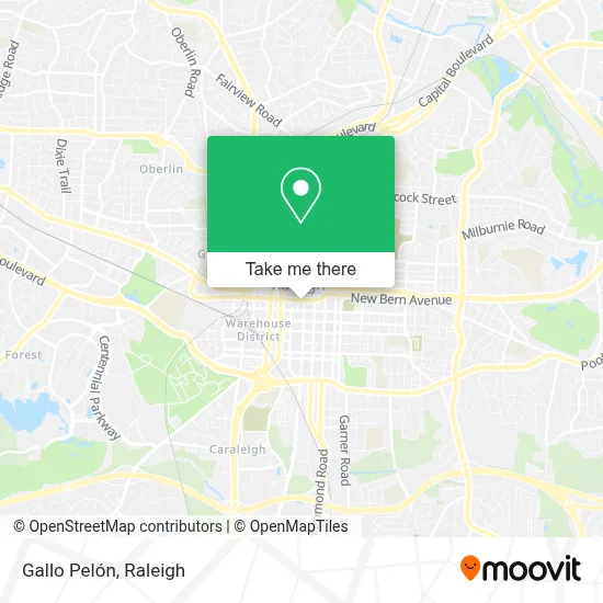 Gallo Pelón map