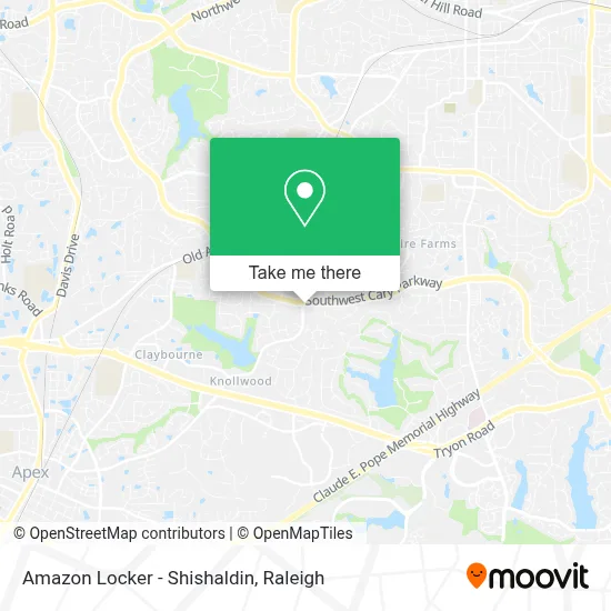 Mapa de Amazon Locker - Shishaldin