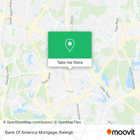 Bank Of America Mortgage map