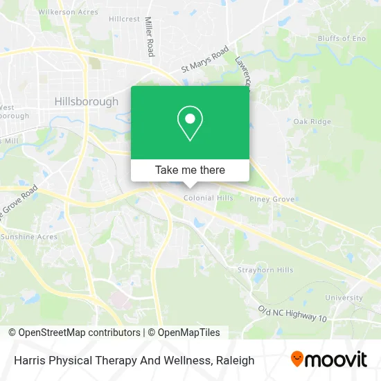 Harris Physical Therapy And Wellness map