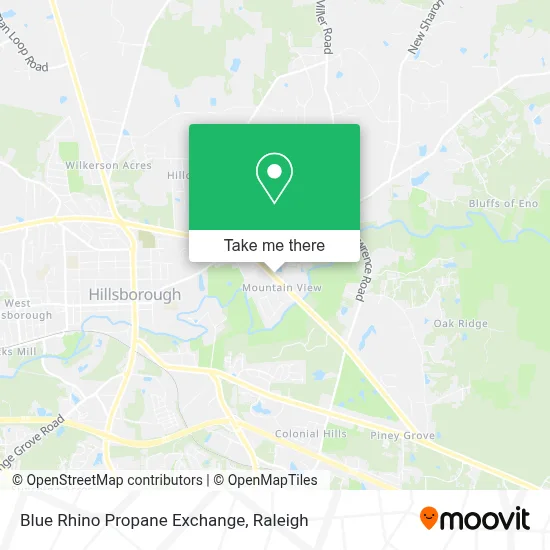 Blue Rhino Propane Exchange map