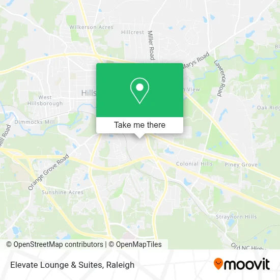 Elevate Lounge & Suites map