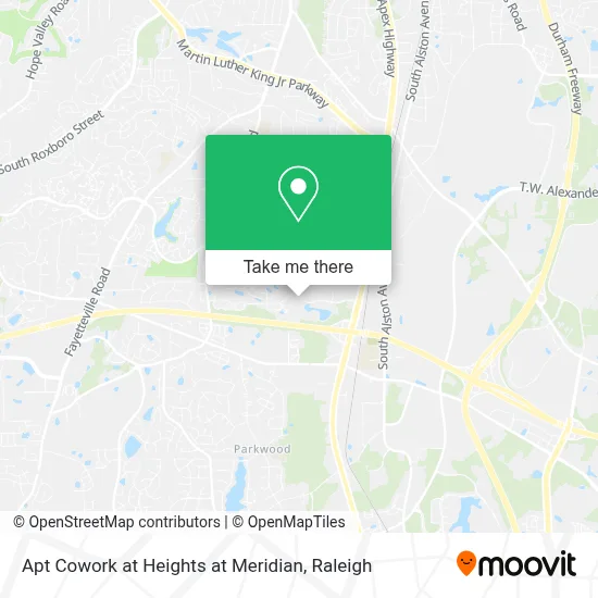 Apt Cowork at Heights at Meridian map