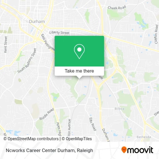 Ncworks Career Center Durham map